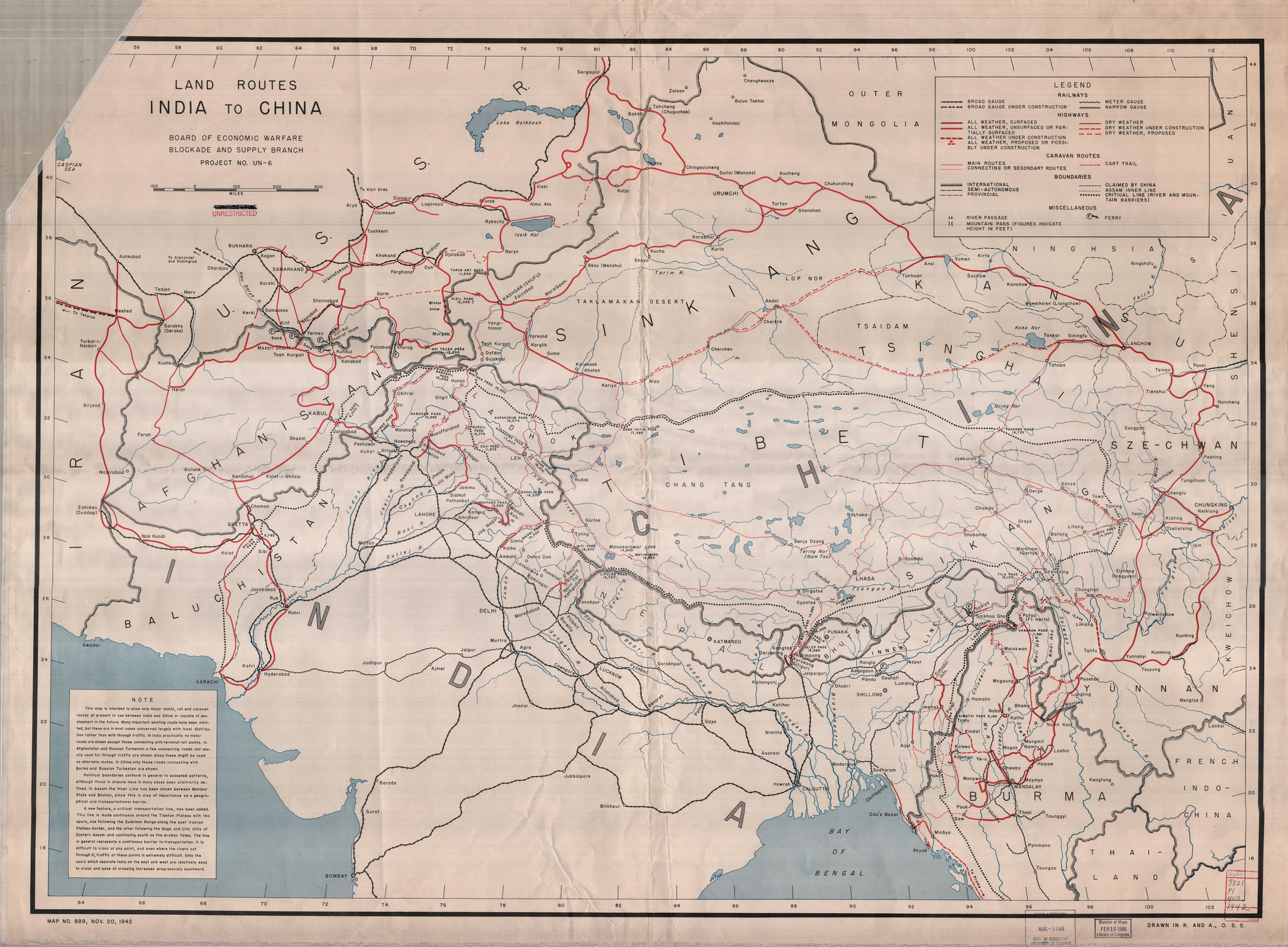 Land routes india to china2048